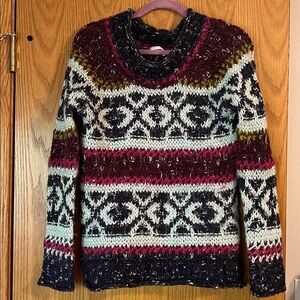 Free People Multicolor Patterned Sweater